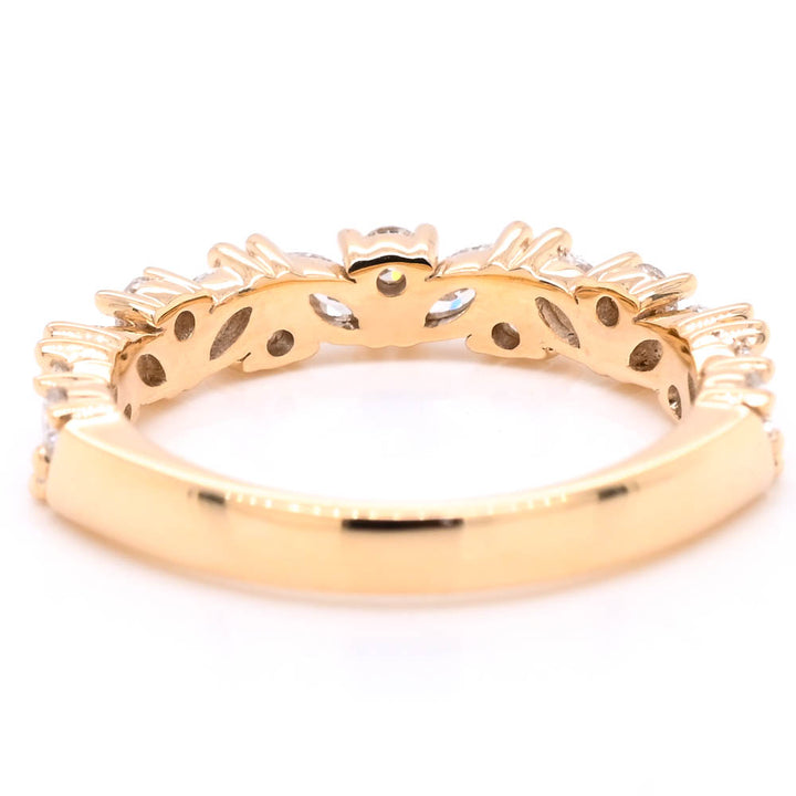 Graziella 10KT Yellow Gold 0.80CTW Lab-Grown Diamond Celebration Ring - Size 6.25
