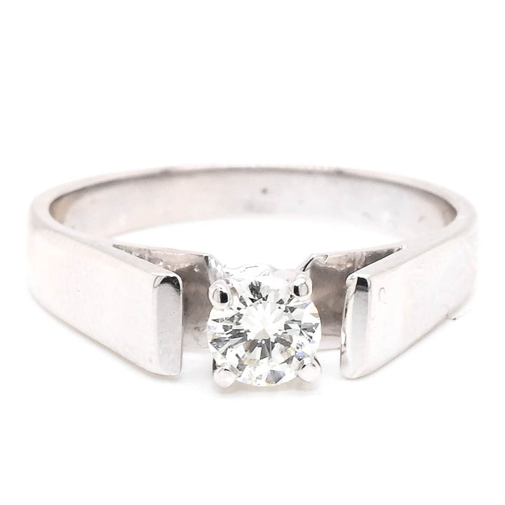 Graziella 14KT White Gold 0.23CTW Round Brilliant Diamond Promise Ring - Size 6