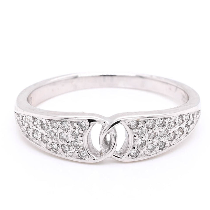 Graziella 14KT White Gold 0.19CTW Diamond Ring - Size 6