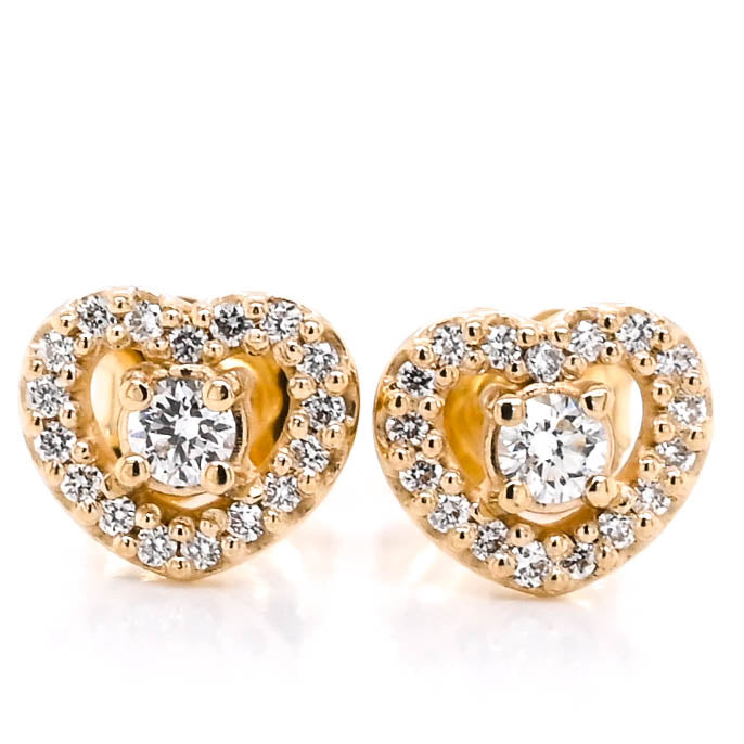 Graziella 14KT Yellow Gold 0.28CTW Stud Earrings