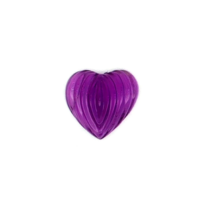 Graziella 9.75CT Carved Heart Amethyst Loose Gemstone