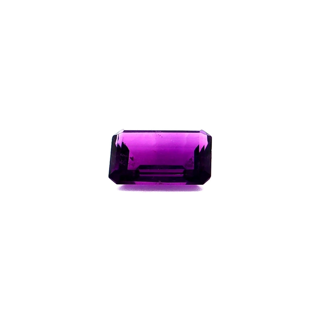 5.85CT Emerald Shape Amethyst Loose Gemstone.