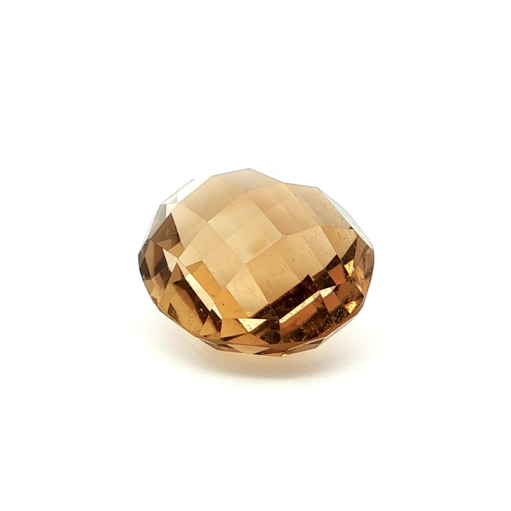 46.95CT Round Shape Kite Cut Smokey Quartz Loose Gemstone.