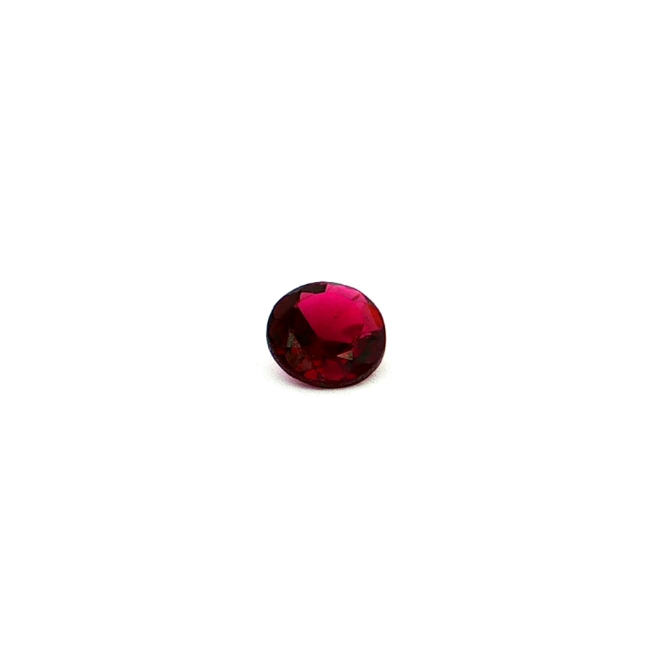 1.58CT Round shape Orangy Brown Medium Dark Medium Cut Loose Hessonite Garnet.