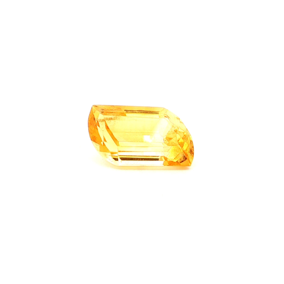 6.60CT Citrine Tappered Emerald Shape Loose Gemstone.