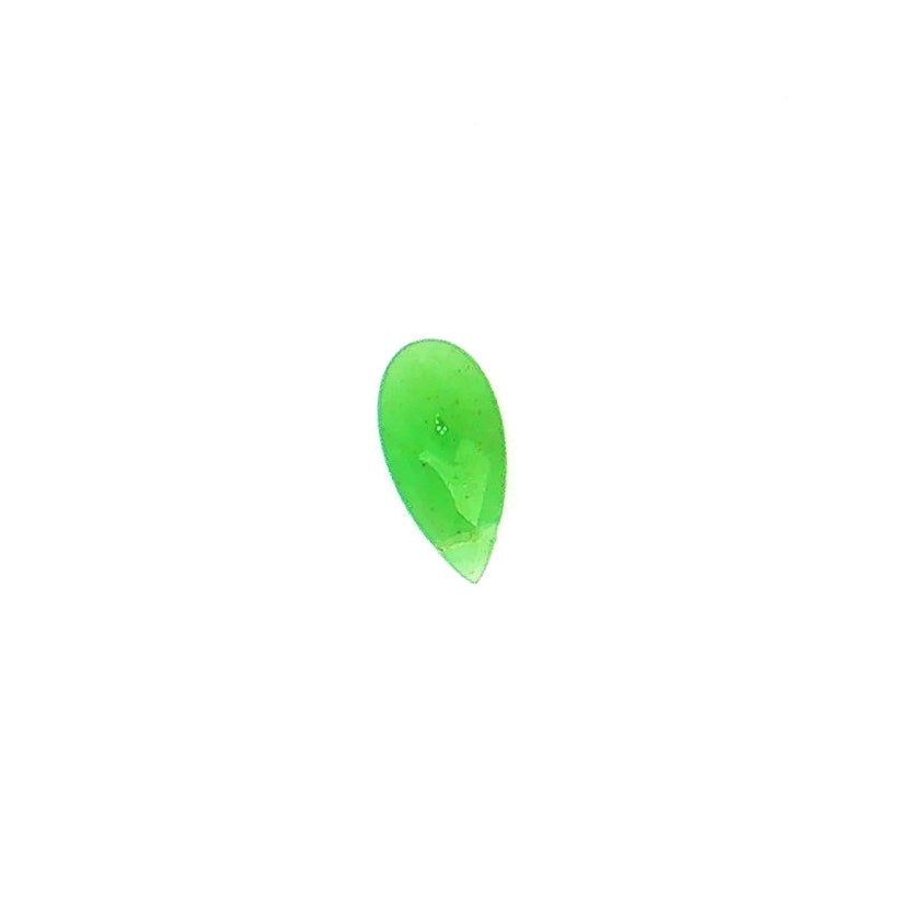 7.40CT Light Green Jade Pear Shape Loose Gemstone.