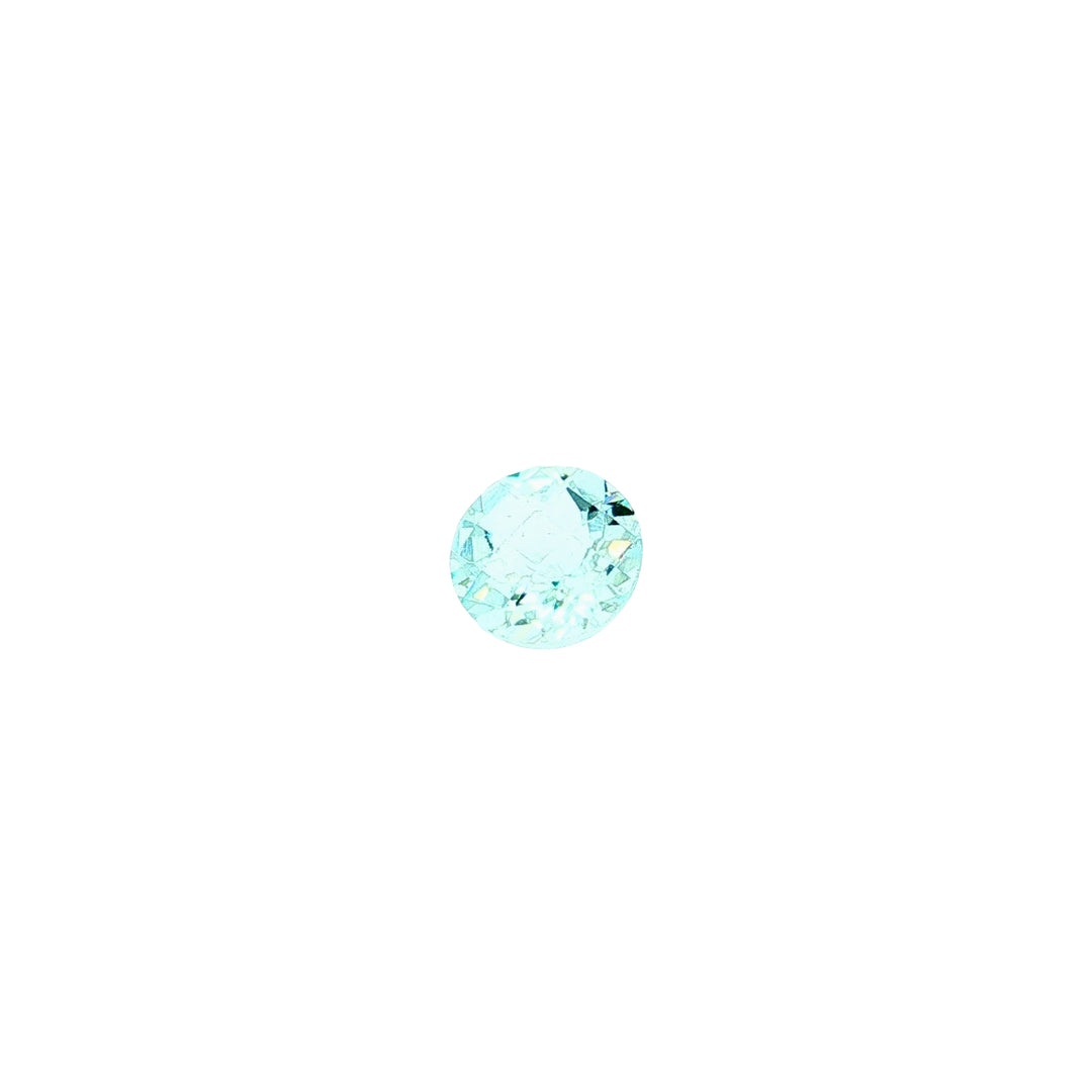3.05CT Round Brilliant Shape Aquamarine Loose Gemstone.