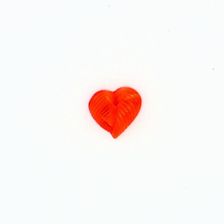 8.16CT Heart shaped Cut Carved Coral Loose Gemstone.