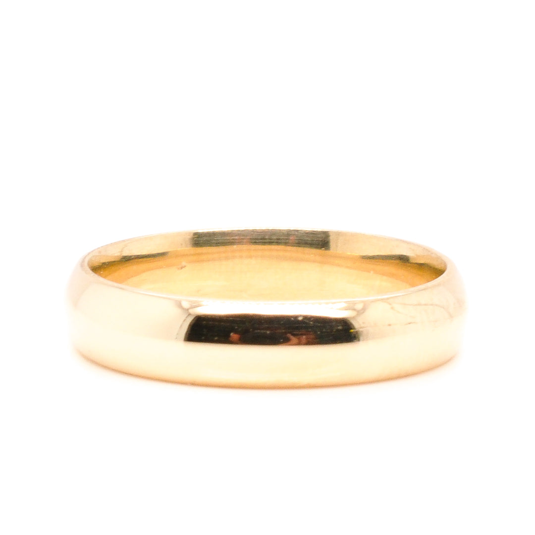 Graziella 10KT Yellow Gold 4mm Band Wedding Band - Size 12