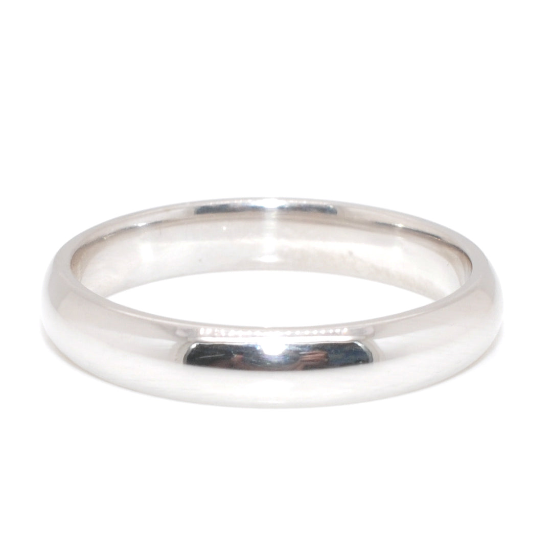 Graziella 10KT White Gold 3mm Wedding Band - Size 10