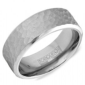 Crown Ring Torque Titanium Wedding Band - Size 10