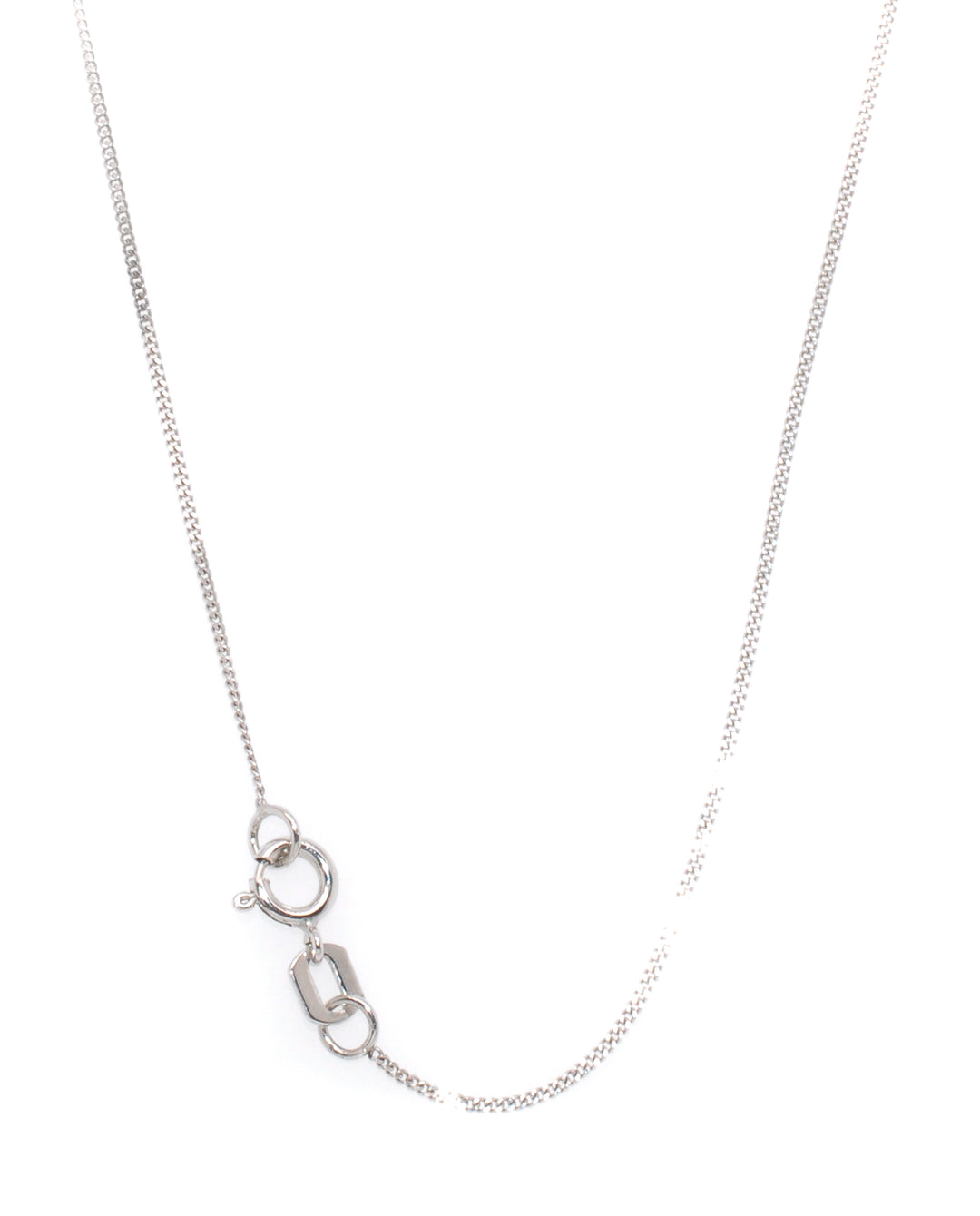 Graziella 10KT White Gold 18 0.5mm Curb Chain