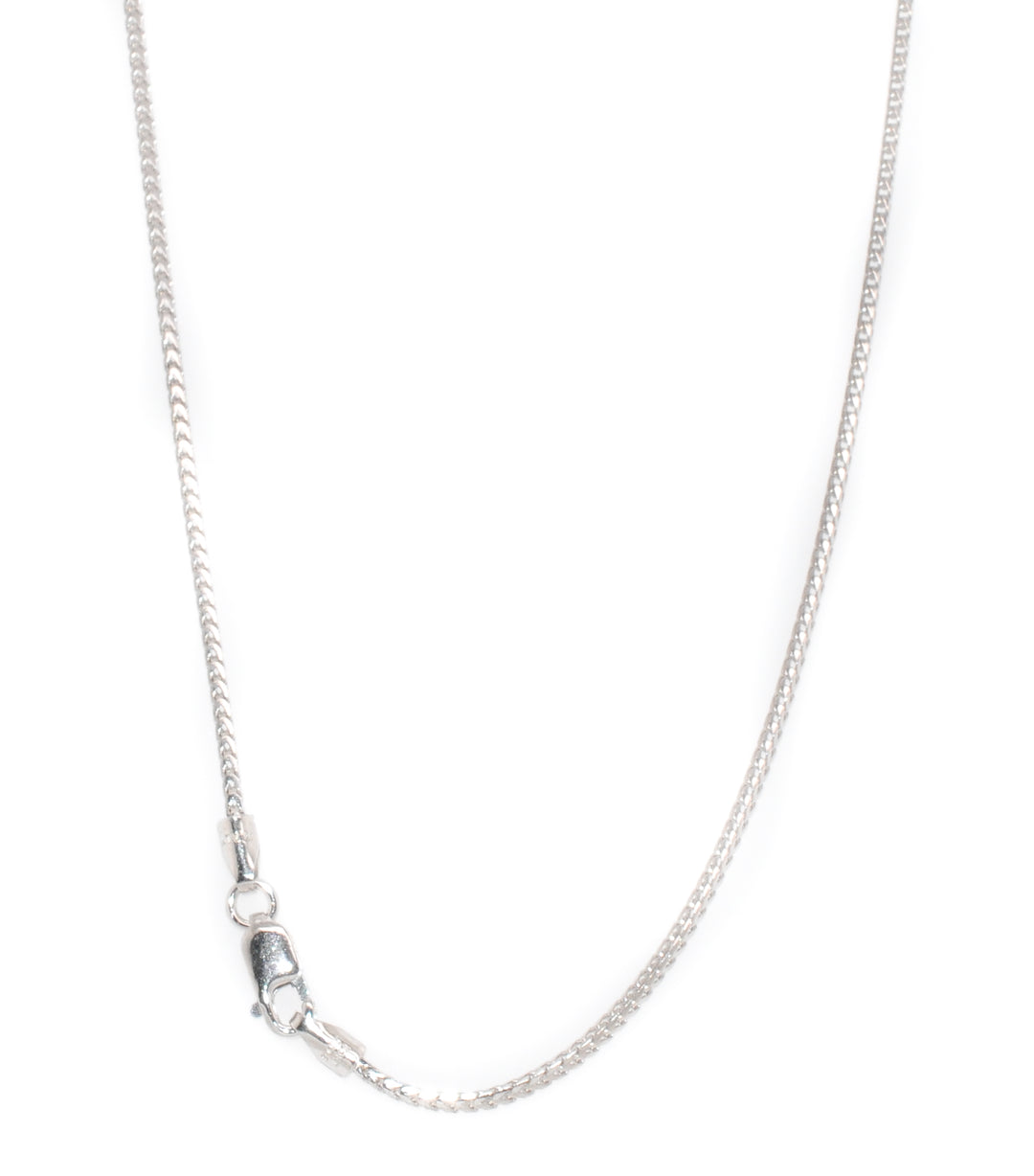 Graziella 10KT White Gold 18 1mm Franco Chain