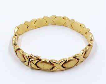 Graziella 10KT Yellow Gold 7.75 7mm Hollow X&