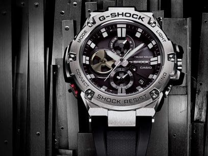 G-Shock Watch. GSTB100-1A - The "Turbine" Steel Icon