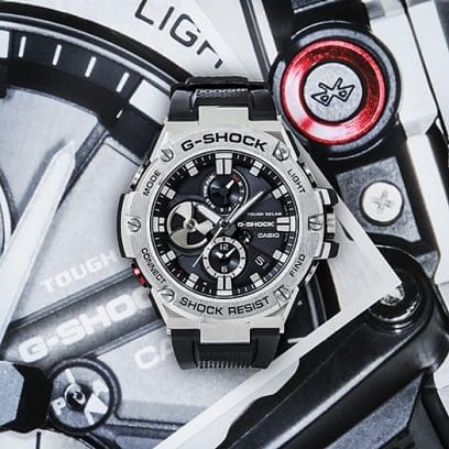 G-Shock Watch. GSTB100-1A - The "Turbine" Steel Icon