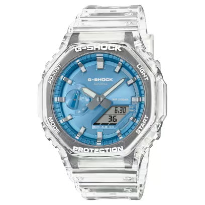 G-Shock 2100 Series Analog/Digital Watch.  GA2100BM-7A2 - The "Cool Blue" CasiOak