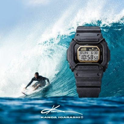 G-Shock G-Lide 5600 Series pro surfer Kanoa Igarashi’s third signature model. GLX5600KB-1 - he "Stealth Shark" G-LIDE
