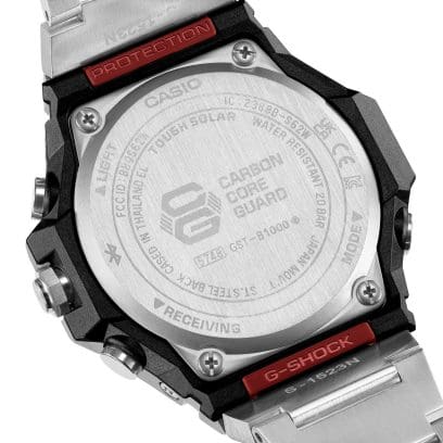 G-Shock G-Steel Solar powered Watch. GSTB1000D-1A - The "Silver Turbine" Chronograph