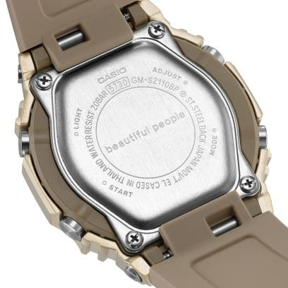 Casio Gshock Analog/Digital BEAUTIFUL PEOPLE Collaboration. GMS2110BP-5A - The "Dark Bronze" Metal Compact
