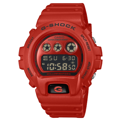 G-Shock Digital 6900 Series Watch. DW6900RRB-4 - The "Red-Line" Triple Graph