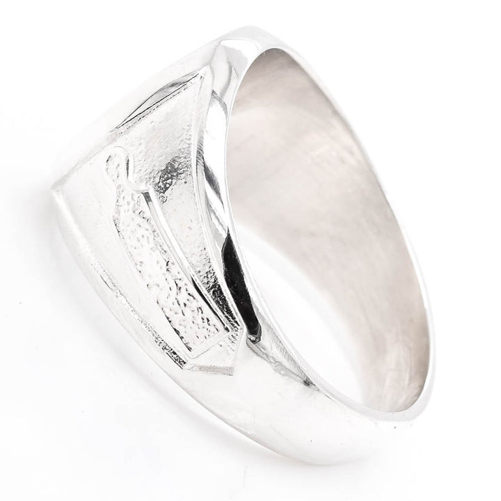 Sterling Silver Masonic Featuring the Square &amp; Compass Ring.