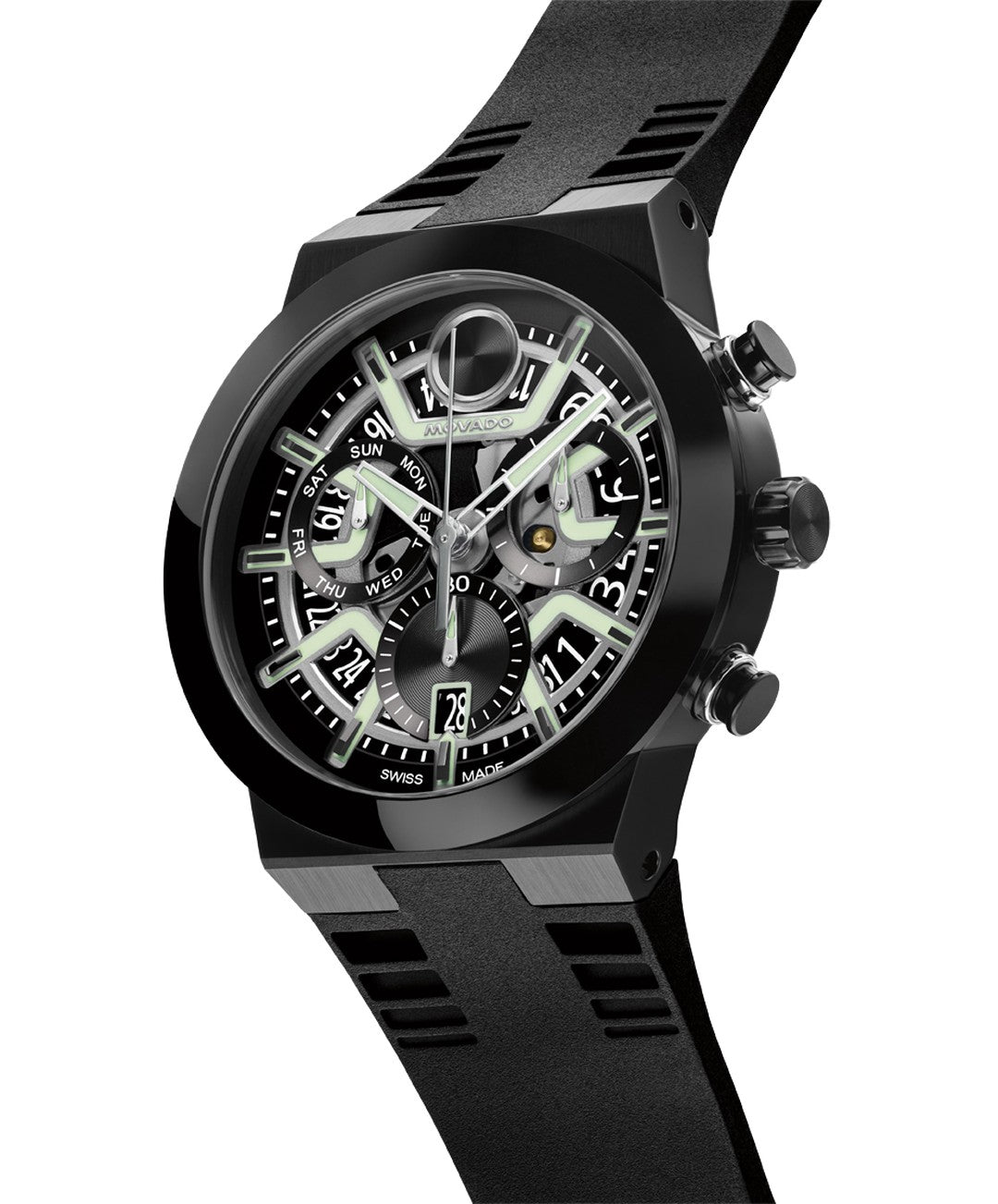 Movado Bold Fusion Chronograph 44mm Swiss Quartz Watch. 