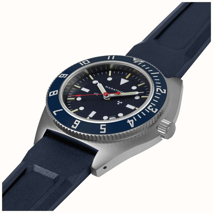 Marathon 41mm Blue Yonder SSNAV-D Quartz Watch WW194013SS-1301