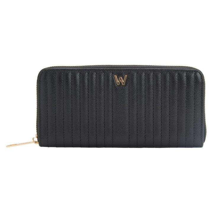 WOLF Mimi Quilted Continental Wallet- Black.