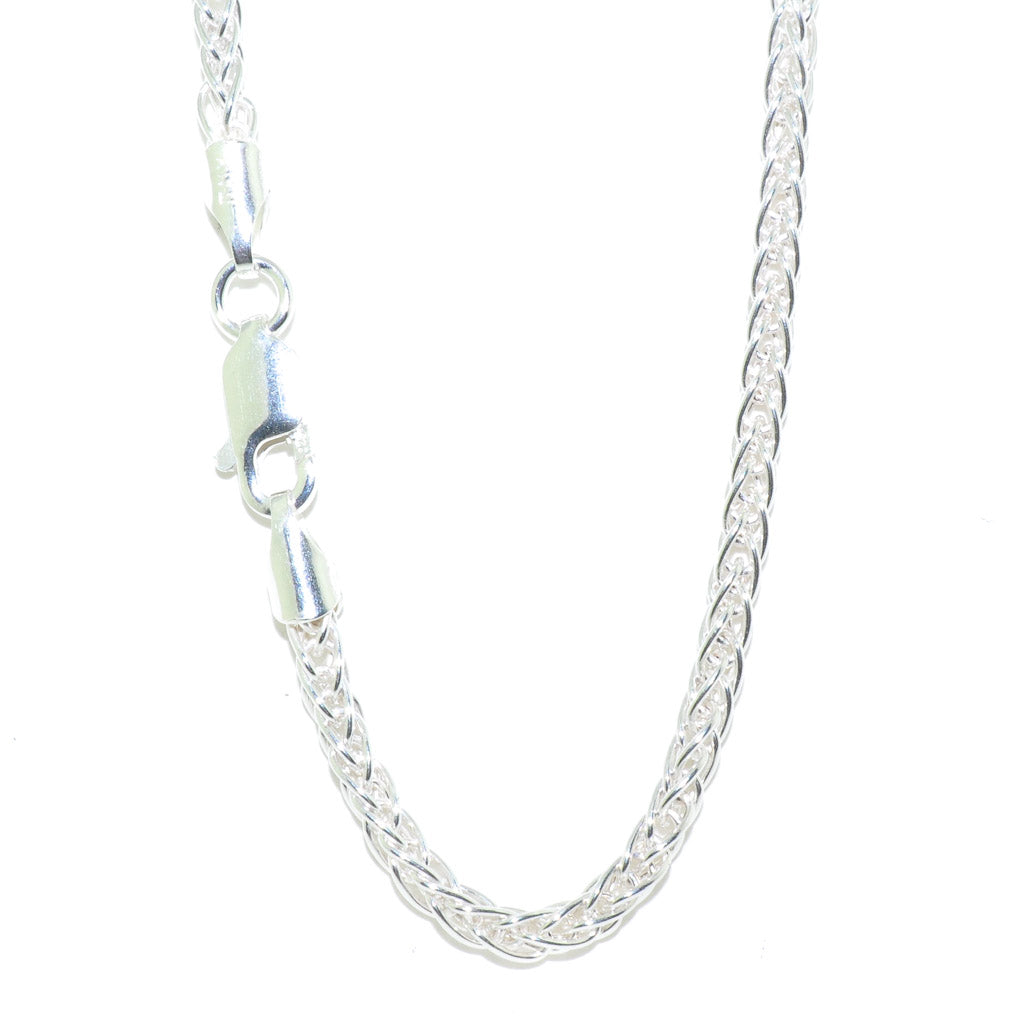 Sterling silver 18" 2mm Wheat Chain.