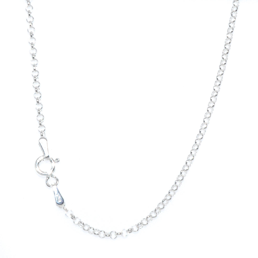Sterling Silver 20" 2mm Rolo Chain.