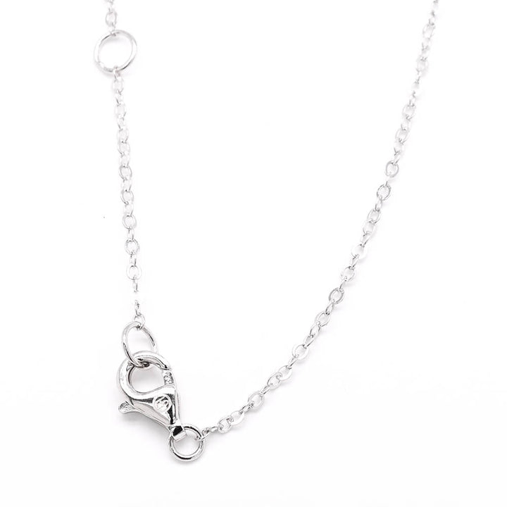 Graziella Sterling Silver 18" Minimal Dog Tag Necklace.