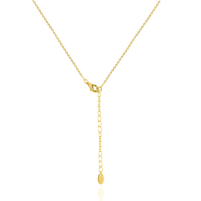 Graziella Sterling Silver Gold Vermeil Pearls Necklace