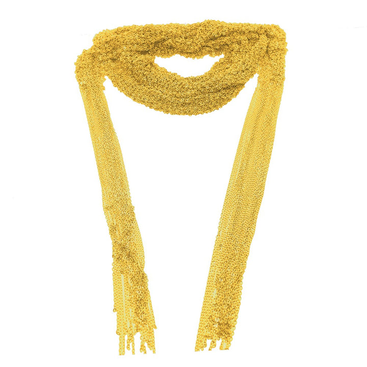 Graziella Sterling Silver Gold Vermeil 36 15mm Mesh Chain Scarf Necklace