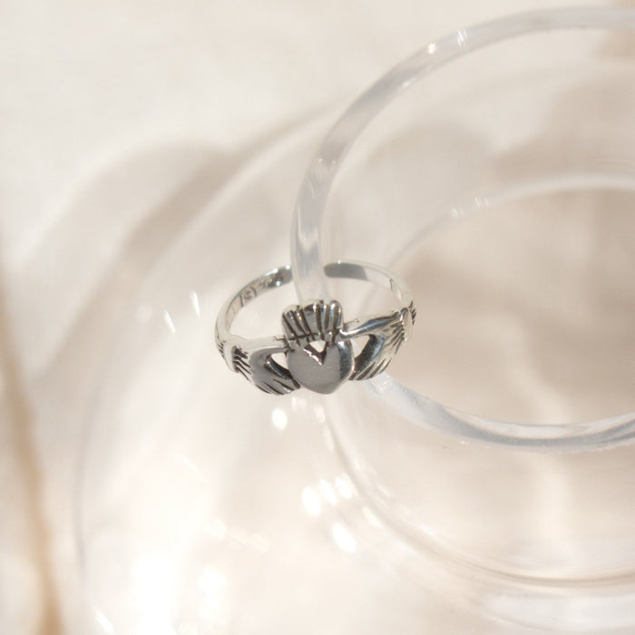 Sterling Silver Claddagh Toe Ring