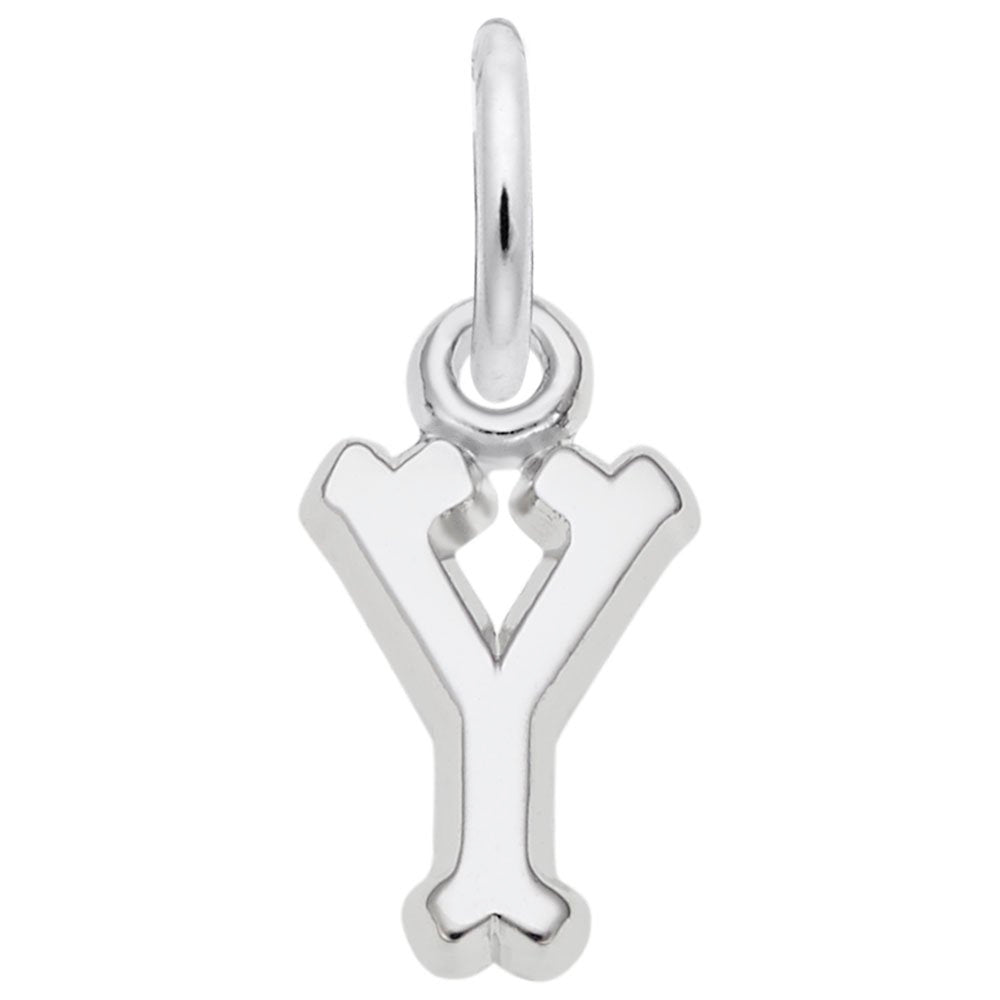 Rembrandt Sterling Silver Y Charm.