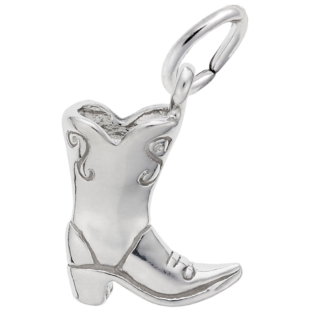 Rembrandt Sterling Silver Cowboy Boot Charm.