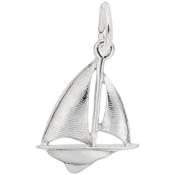 Rembrandt Sterling Silver Sailboat Charm.