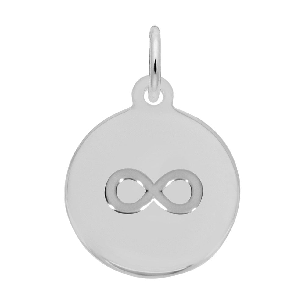 Rembrandt Sterling silver Infinity Disc Charm.
