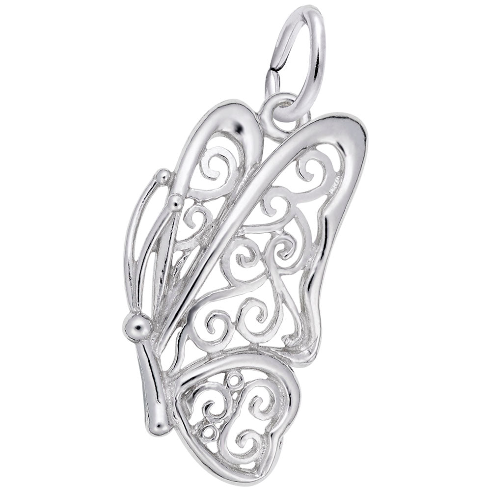Rembrandt Sterling Silver Butterfly Charm