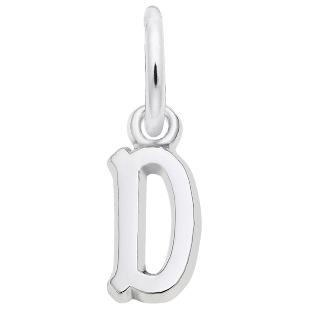 Rembrandt Sterling Silver D Charm.