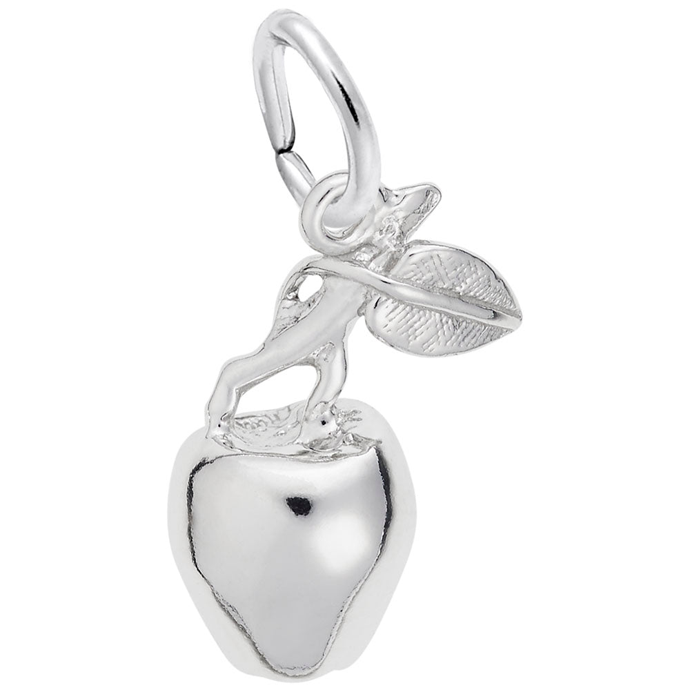 Rembrandt Sterling Silver Apple Charm.