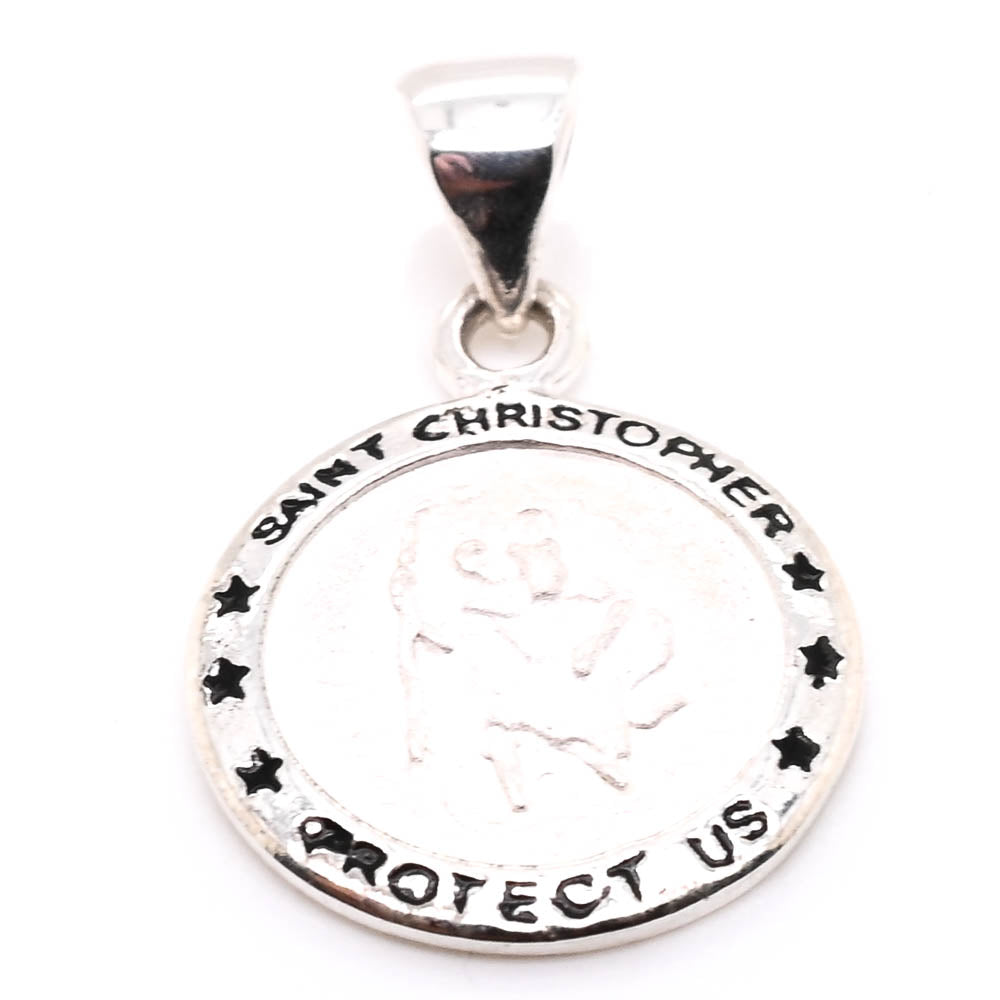Graziella Sterling Silver St. Christopher Pendant
