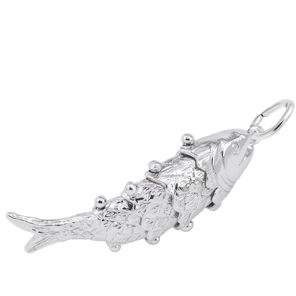 Rembrandt Sterling Silver Moveable Fish Charm.