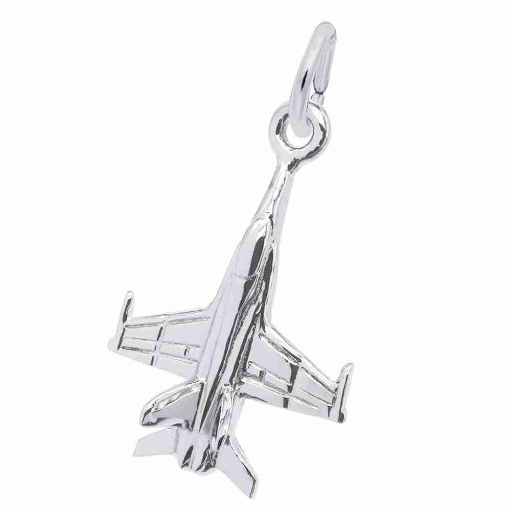 Rembrandt Sterling silver Fighter Jet charm