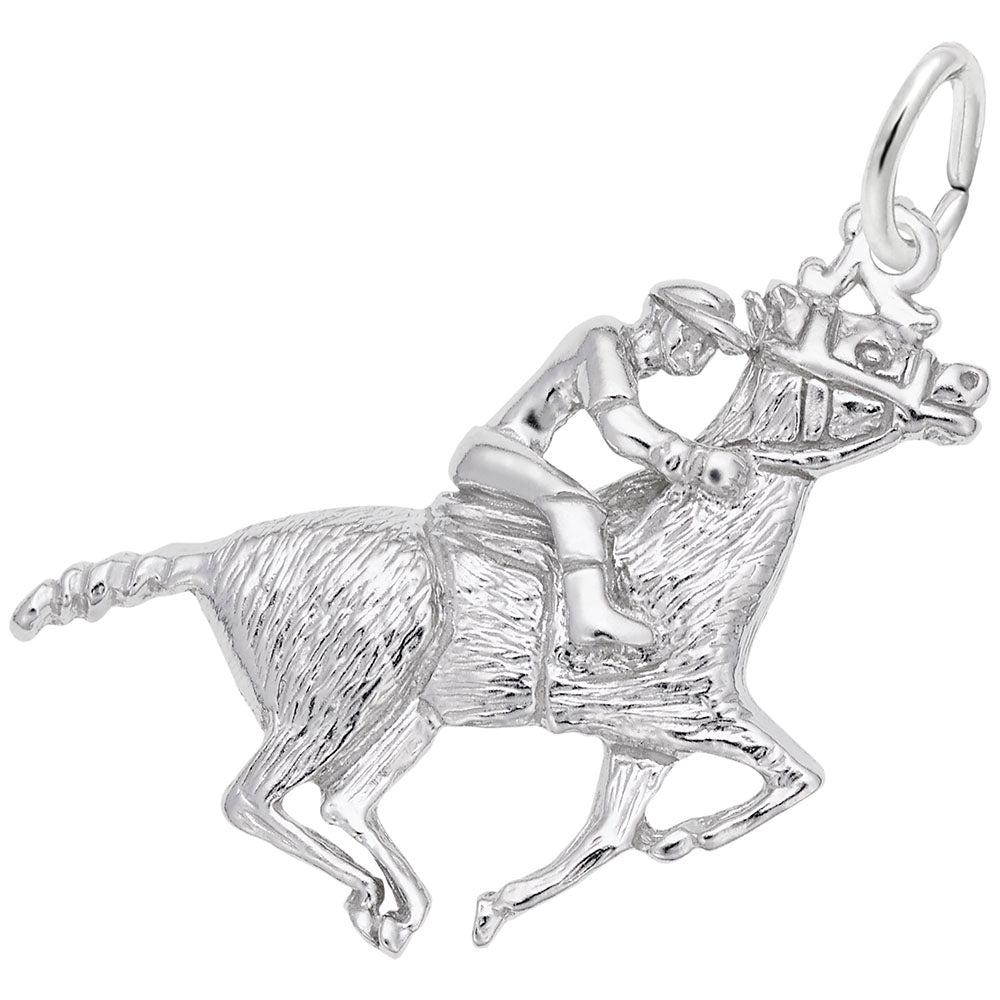 REmbrandt Sterling silver Horse Racing charm