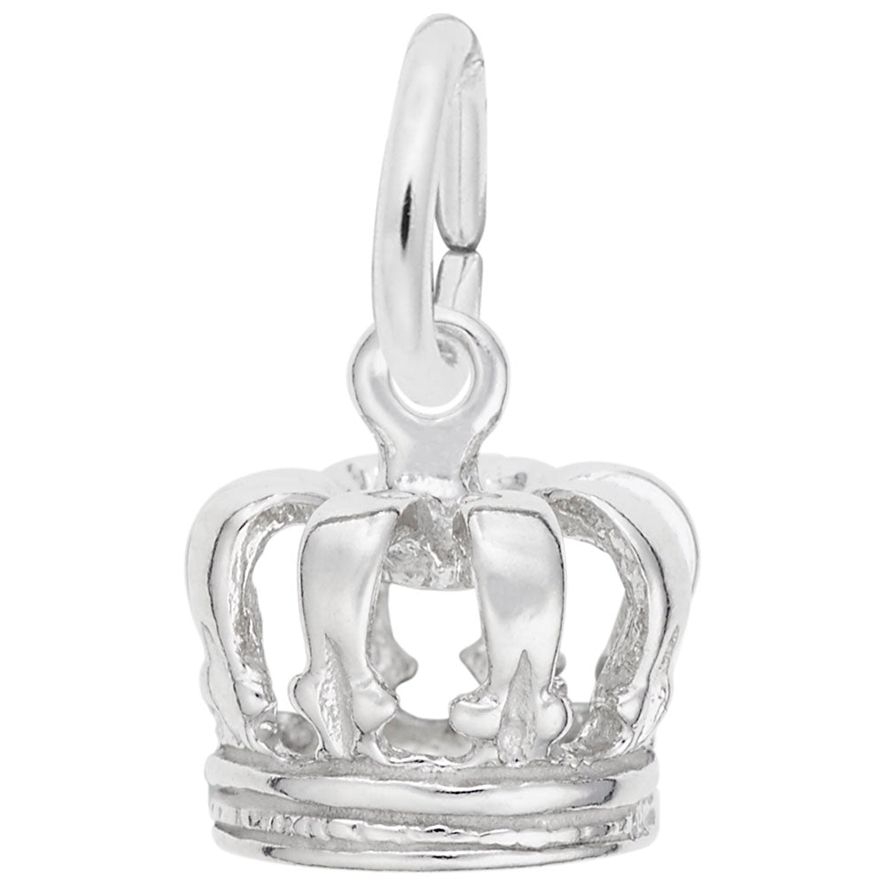 Rembrandt Sterling Silver Crown Charm.