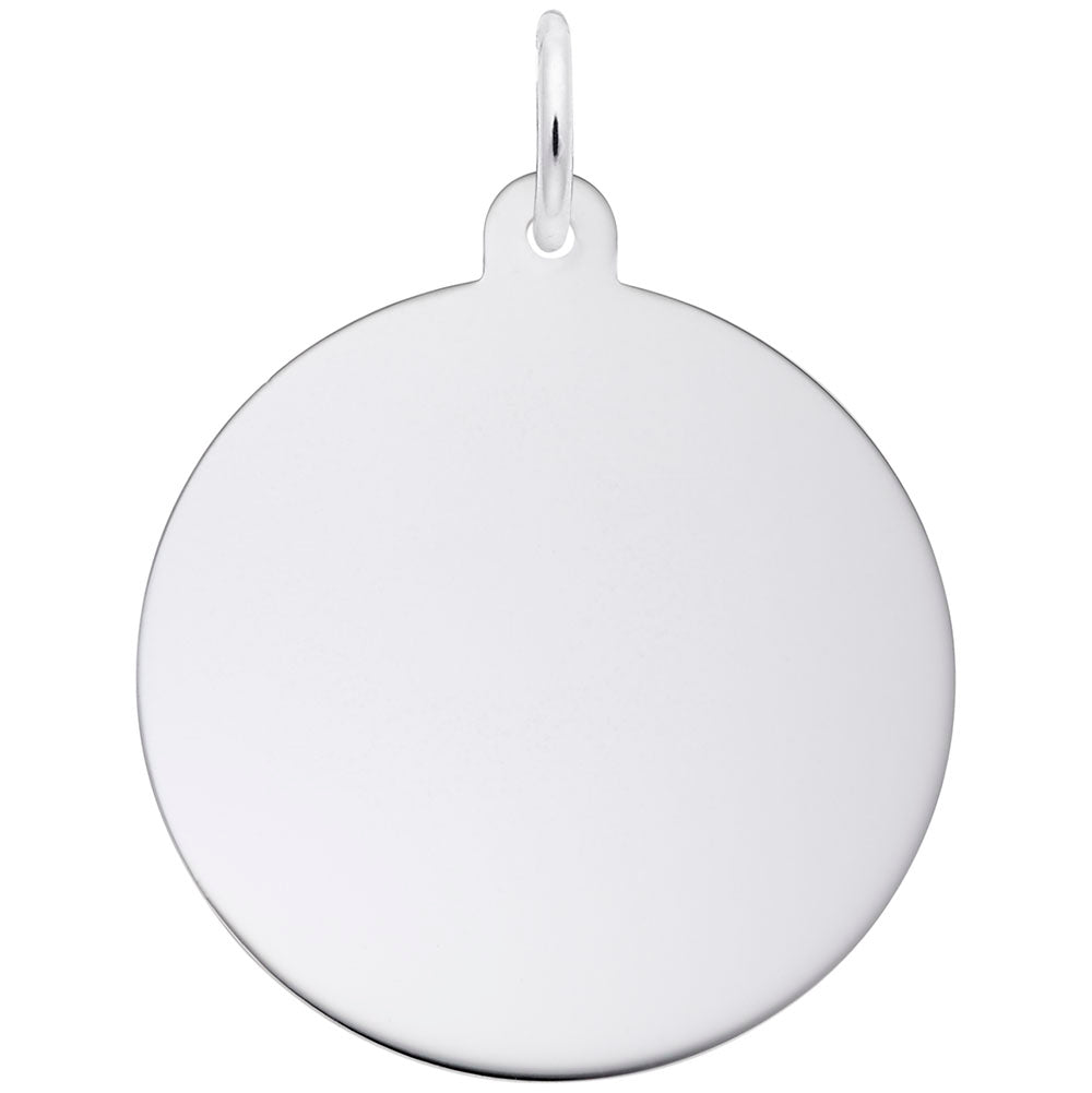 Rembrandt Sterling Silver 50 Series 22.5MM Disc Charm.