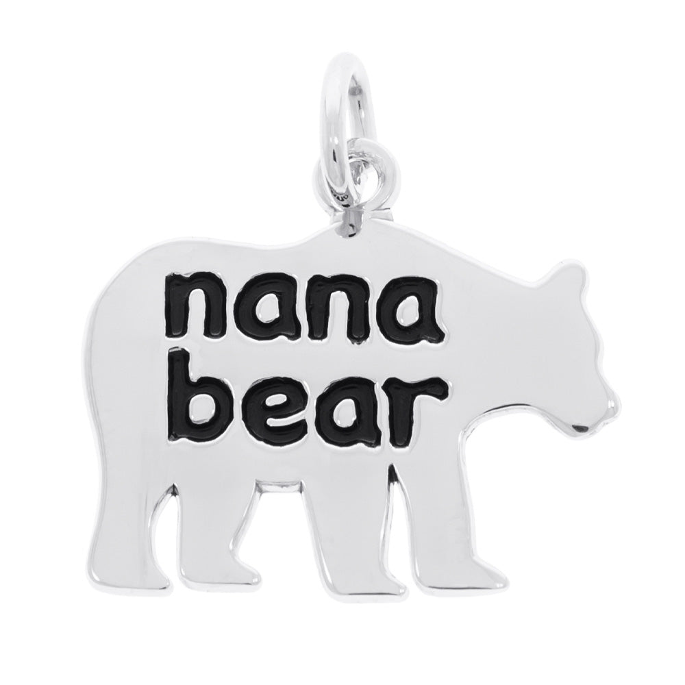 Rembrandt Sterling Silver Nana Bear Charm.