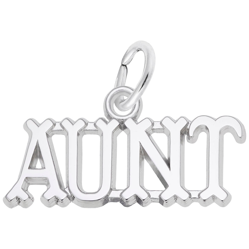 Rembrandt Sterling Silver Aunt Charm.